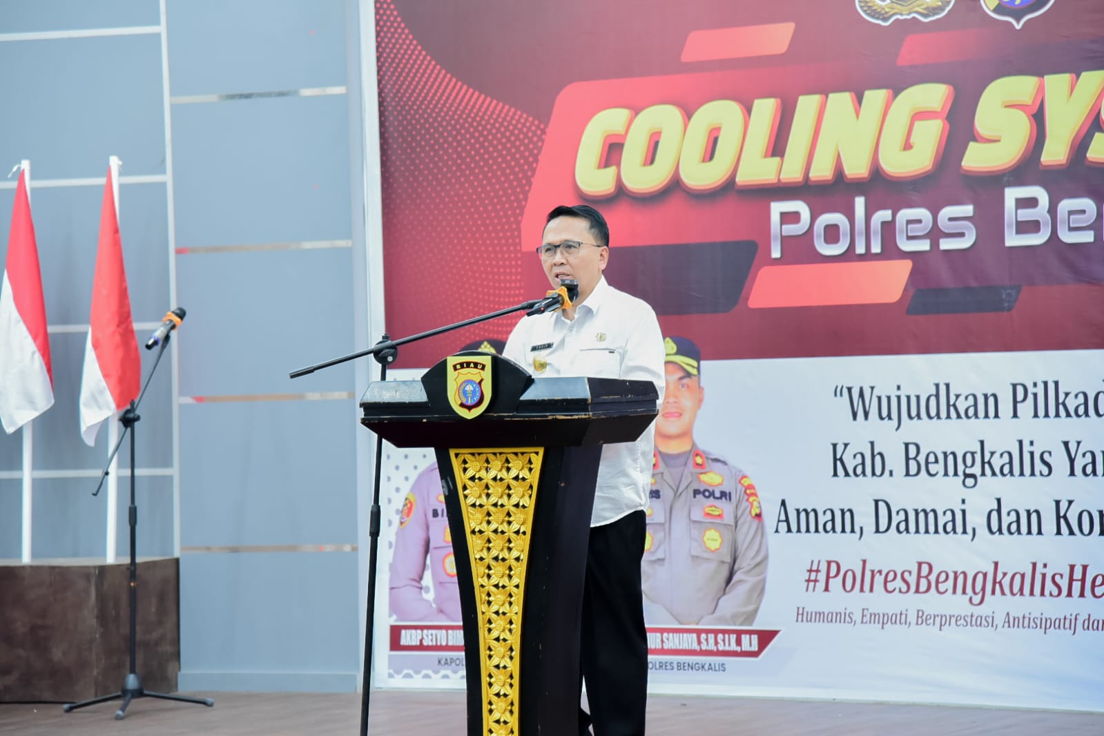 Cooling System di Mandau, Pjs Bupati Harapkan Pilkada Bengkalis Aman dan Damai