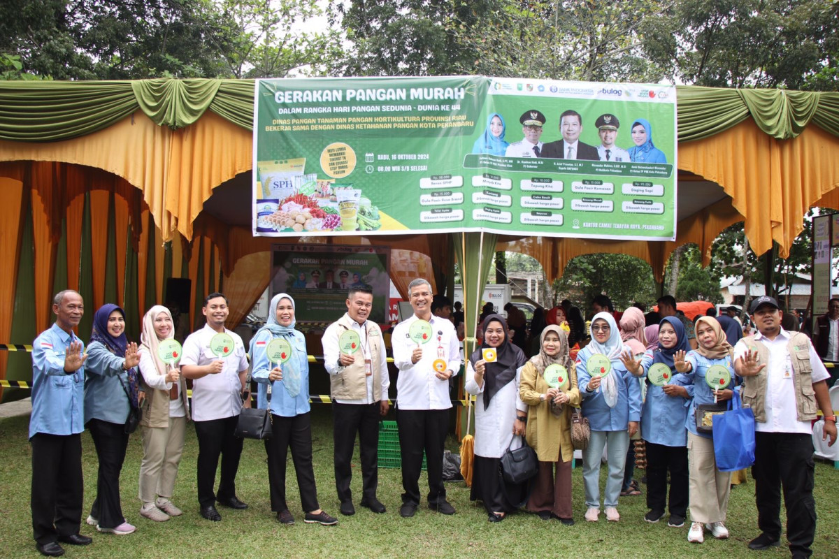 DPTPH Riau dan DKP Pekanbaru Sukses Gelar GPM di Tenayan Raya