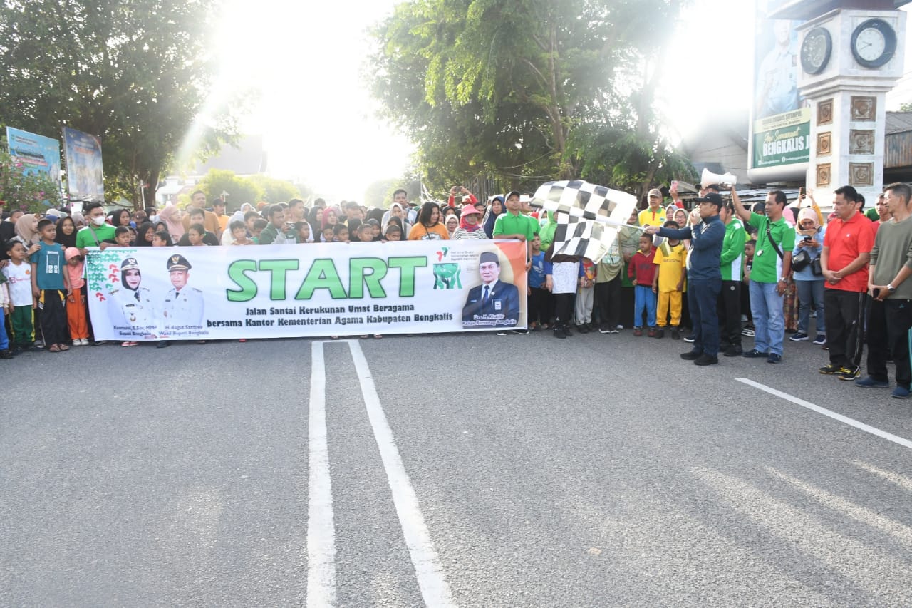 Semarak Jalan Santai Kerukunan Umat Beragama Bersama Kemenag Bengkalis