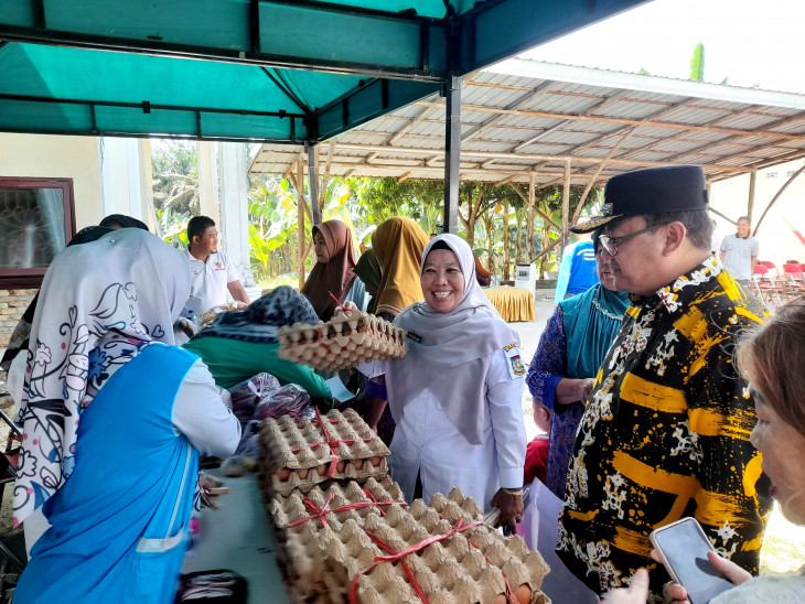 Penuhi Kebutuhan Pangan Masyarakat, Pemkab Kampar Gelar Pangan Murah Di Desa Tambusai