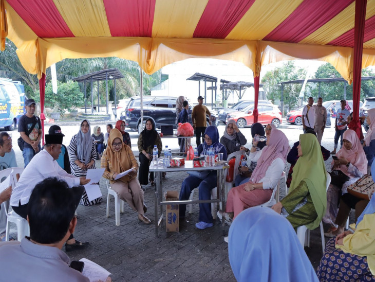 Tinjauan Persiapan Gebyar AKS se-Provinsi Riau di Kecamatan Tambang oleh Ketua TPPS Kabupaten Kampar