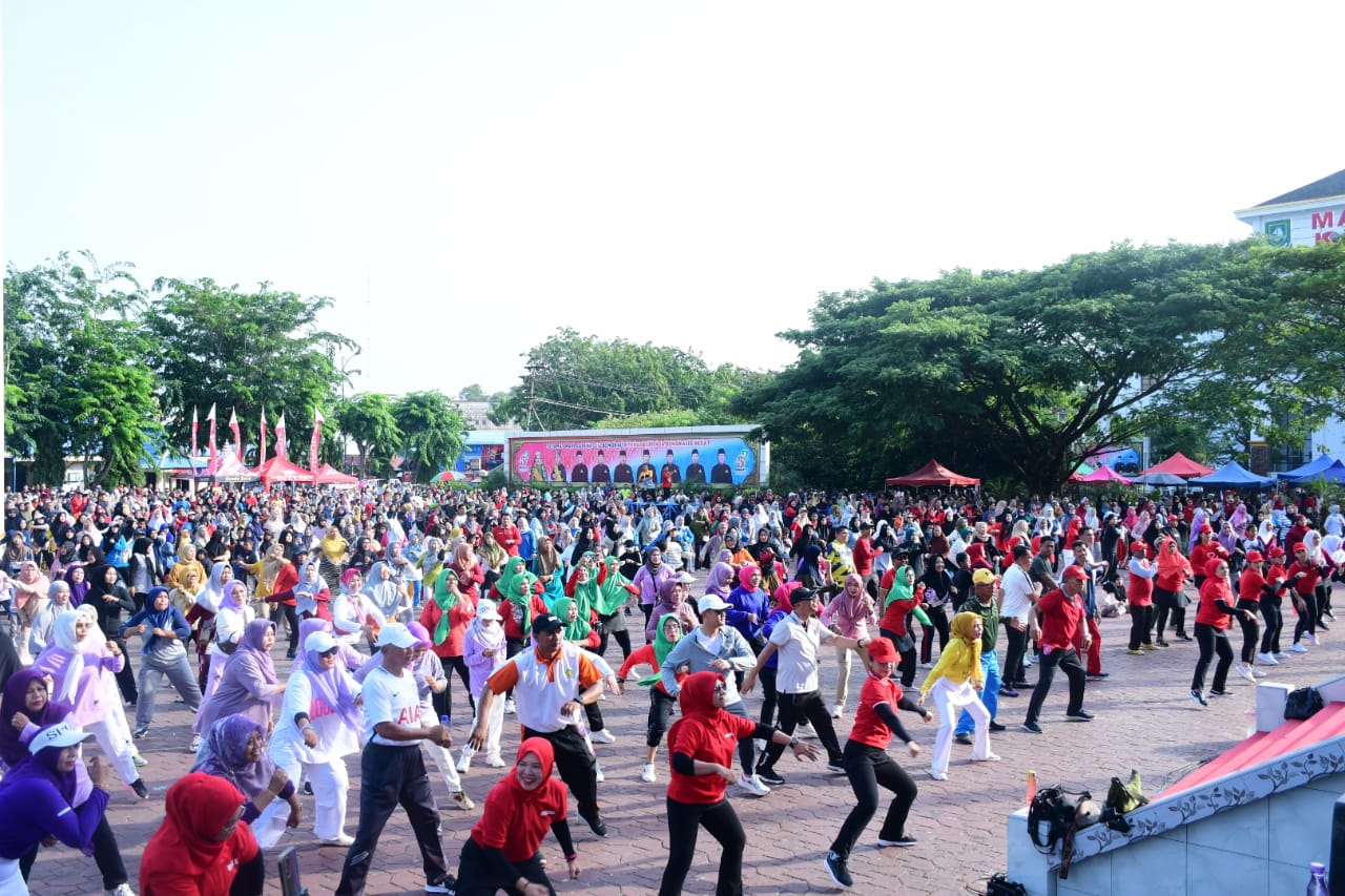 Senam Bersama Meriahkan Hari Jadi ke-512 Bengkalis