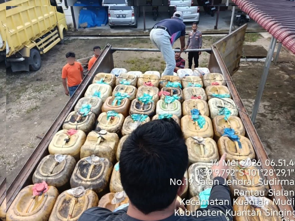 Berawal dari Laporan Warga, Polsek Kuantan Mudik Ungkap Kasus BBM Subsidi