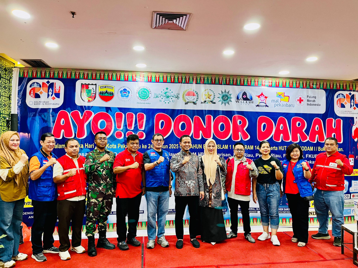 Wali Kota Apresiasi Donor Darah Dalam Rangkaian HUT Pekanbaru