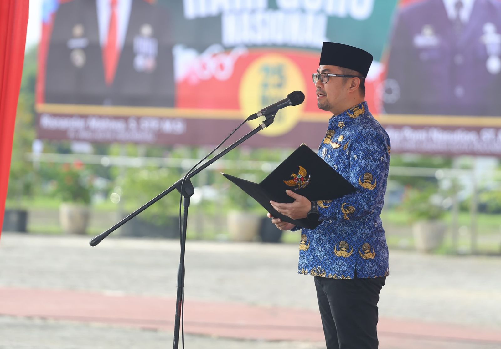 Pimpin Upacara Hari Guru, Pj Walikota Pekanbaru Bacakan Amanat Menteri Pendidikan